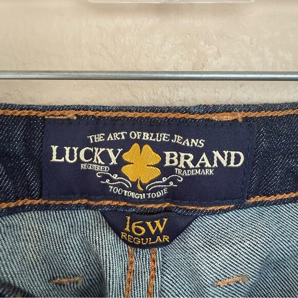 Lucky Brand Low Rise Ginger Bootcut Women's Dark Wash Jeans Size 16W NWT - Picture 5 of 9